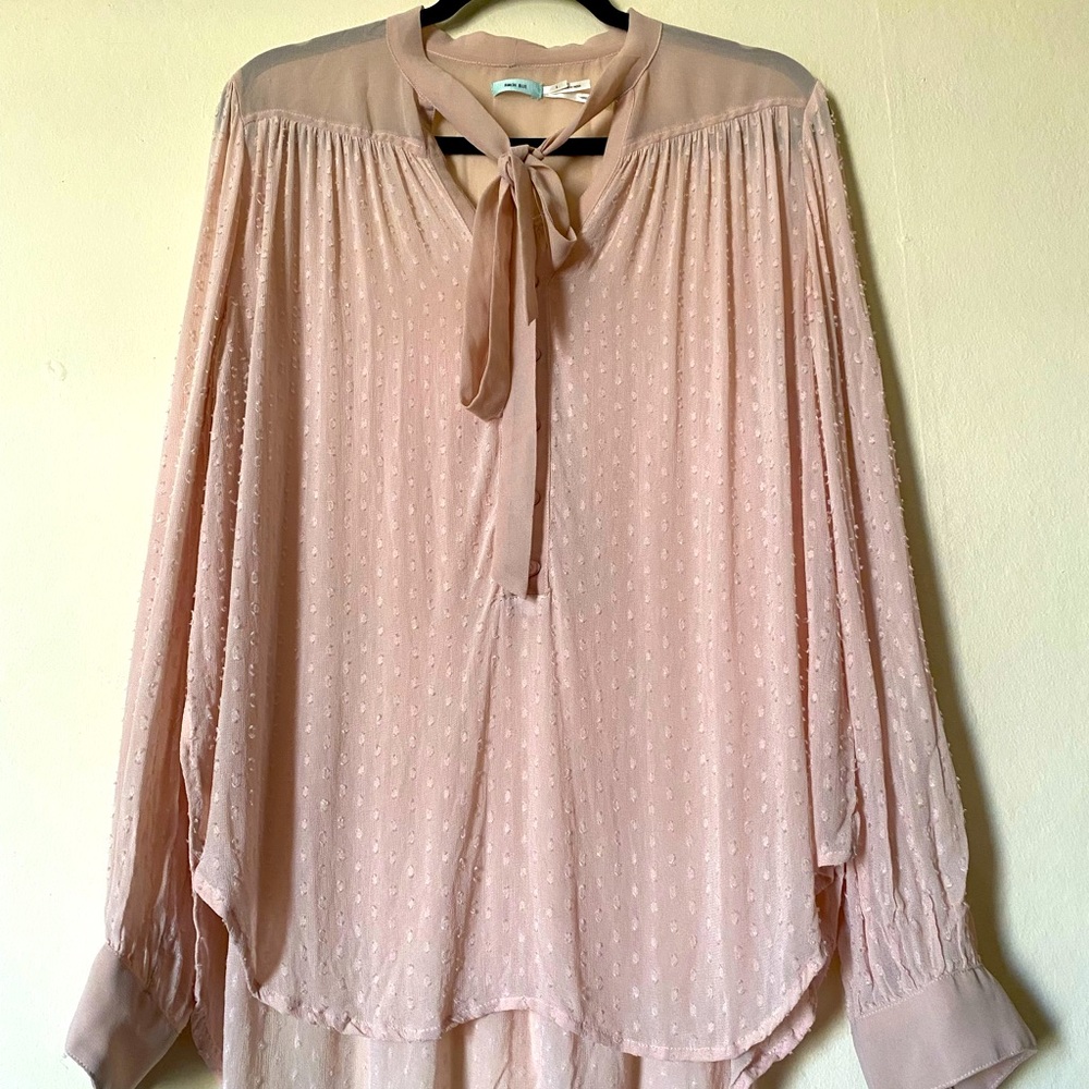 Sheer Light Pink Blouse